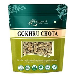 Brijbooti Gokhru Chota 100 Gr - Tribulus Terrestris Seeds - Small Caltrops | FSSAI GMP ISO Certifi, 100g × 1개