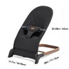Foldable Baby Bouncer, Baby Seat with 3 Adjustable Heights, Portable