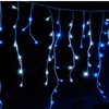 JnDee Safe Voltage Fully Weatherproof Icicle Christmas Fairy Lights Blue