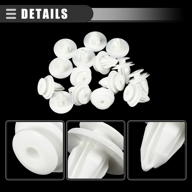 Motoforti Car Door Trim Panel Push Clips Pillar Retainer, for