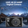 Bewinner Retro 64MP Digital Camera, Vintage 4K UHD Vlogging Camera
