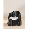 BabyBjörn Potty Chair, Black/White Potty Training Toilet, Easy-to-Clean, Removable Inner