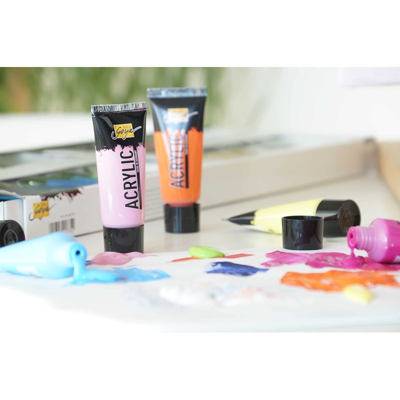 Kreul 84172 - Solo Goya acrylic paint set with 16