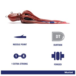 Mustad Octopus Live Jig w/Assist Hooks Spider L-10oz