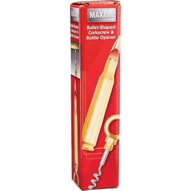 Maxam Bullet-shaped Corkscrew And Bottle Opener