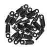 20pcs Hearing Aid Lanyard Clip Black ABS Clip Replacement Accessory