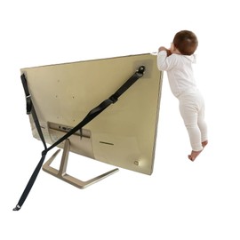 Xtlonbom Baby Proofing Kit with Adjustable TV Safety Straps and Anti-Tip Furniture Anchors - Easy Installation, No-Drill Protection for Childproofing Homes