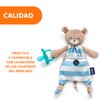 CHICCO, Porta Chupón Pocket Friend, Color Azul
