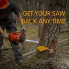 6 Pack Tree Felling Wedges with Spikes, Chainsaw Wedges, 5.5”