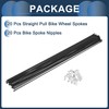 INFINAUTO 20 Set 14G Straight Pull Bicycle Spokes 257mm Straight
