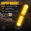 Xprite Amber 12 LED Surface Mount Strobe Lights Kit, Grill