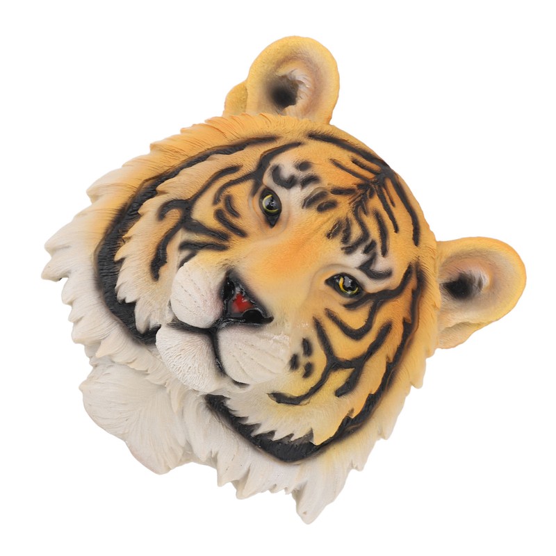 3D Simulation Animal Head Statues Wall Decor Resin Unique Exquisite