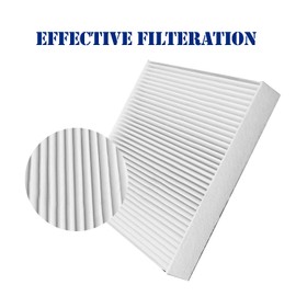 2 Pack White FD709 Cabin Air Filter for Accent/Genesis Coupe/Veloster/Tucson,Sportage/Forte/Rio/Rondo,Replacement for CF10709/087902E200