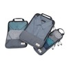 TROIKA Travel Compression Bags Set Blue Cycle Packing Cubes -
