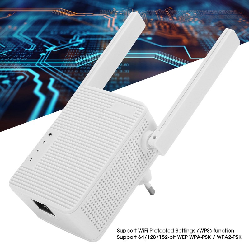 WiFi Repeater Wireless Dual Antenna Routing Signal Extender WR13B 300M
