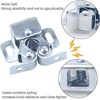 10 Pcs Double Roller Door Catches, Cabinet Latch Double Roller