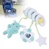 Baby Plush Animal Stroller Toys Spiral Activity Hanging Toys Ringing