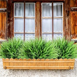 Trytuny - 22 plantas artificiales para exteriores, césped de overol falso, resistente a los rayos UV, para interiores y exteriores, patio, porche,... 