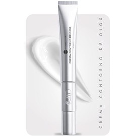 PUREZA NATUR Crema contorno de ojos con tecnología VibraLift para ojeras obscuras y bolsas | Con cafeína, Ácido hialurónico y esferas hidratantes 20g