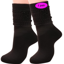 TINTAO 1 Pairs Women Winter Wool Cable Knit Crew Knee High Boot Socks,Size 5-11#W919 (Polyester Blend, Color E21)