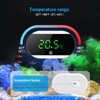 Brifit Aquarium Thermometer Digital, Mini Aquarium Thermometer with LED Display,