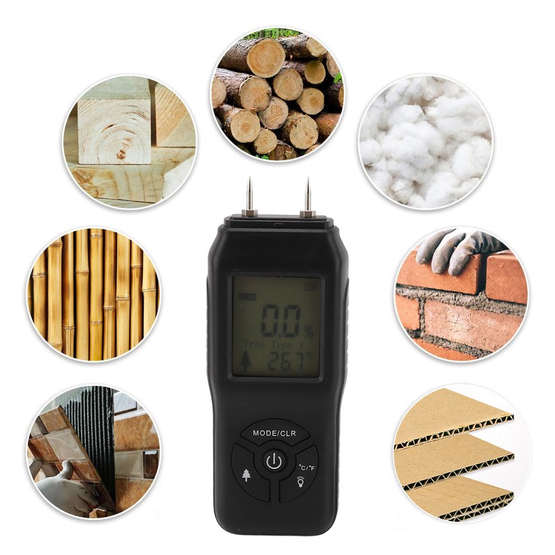 Digital Wood Moisture Meter Highly Accurate Portable Wood Humidity Tester