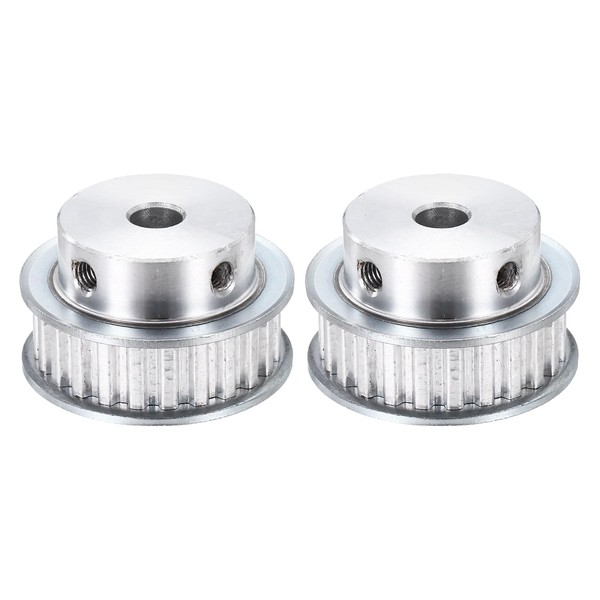 MECCANIXITY 2 Pcs Aluminium Timing Pulley, XL 24 Teeth 8mm