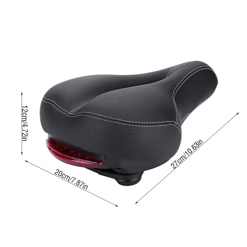 Mountain Road Bike Soft Seat Saddle with Tail Light Replacement