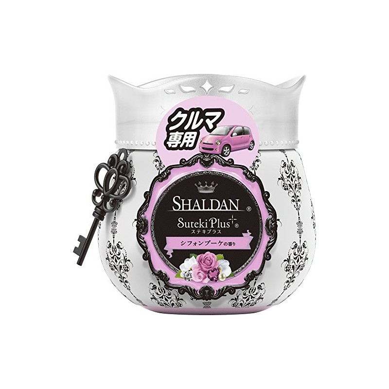 シャルダン SHALDAN ステキプラス クルマ専用 消臭芳香剤 車用 シフォンブーケの香り 90g