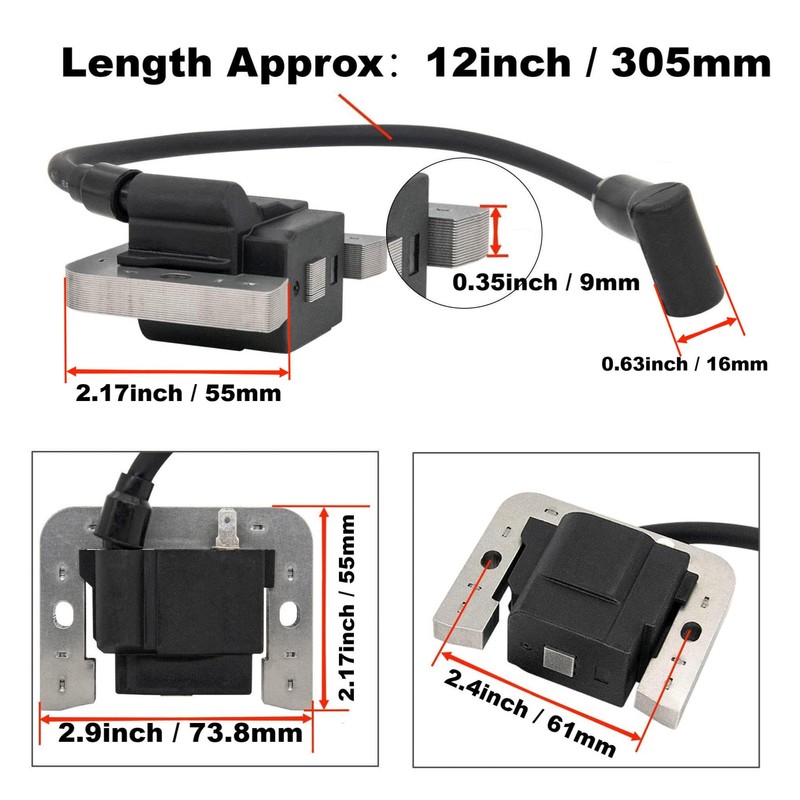 RYTIME 24 584 45-S Ignition Coil Compatible with Kohler CH18
