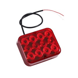 Eacalyc 1 * LED Rear Fog Light Red Trailer Fog Lamps Universal for Trailer Truck Caravan