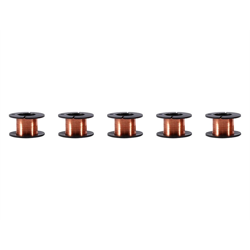 5pcs 0.1mm Enamelled Wire Copper Winding Wire Enamelled Repair Wire