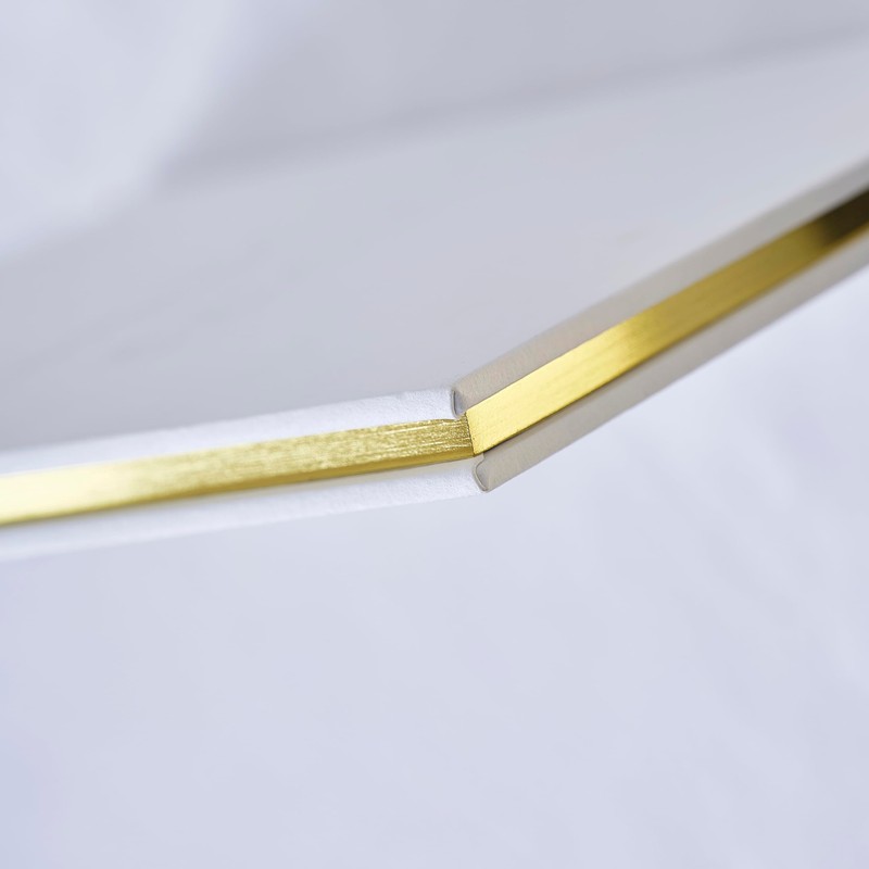 Ginger Ray White Embossed Wedding Planner with 49 Gold-Edged Pages