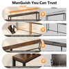 ManGuish 94.4" Long Console Table with Charging Station, Sofa Table