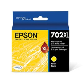 EPSON T702 DURABrite Ultra -Ink High Capacity Yellow -Cartridge (T702XL420) for select Epson WorkForce Pro Printers