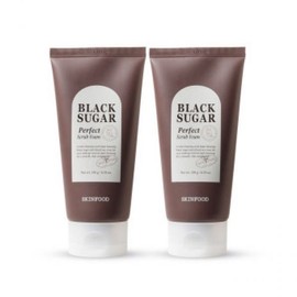 skin food [1+1] Skinfood Black Sugar Perfect Scrub Foam 180g / [1+1] 스킨푸드 블랙슈가 퍼펙트 스크럽 폼 180g