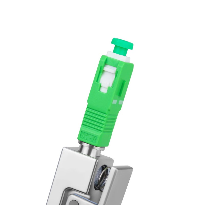 1PC SC APC Bare Fiber Optic Adapter Square Fiber Coupler