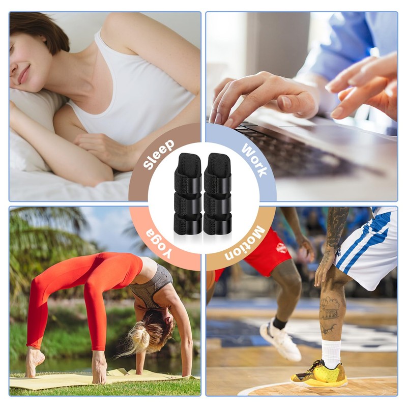 Finger Splint, Finger Brace Ice Pack For Index, Middle, Ring