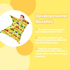 Car & Animals Sensory Body Socks - Full-Body Sock with Beep Design Help Kids Relax and Focus - for Children with Autis/ADHD (Large)