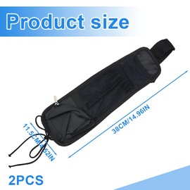 NOPKESV Pack of 2 car organisers, car seat organiser, camper accessories, car travel accessories, car gadgets interior, camping organiser, car storage, car camping, car organiser