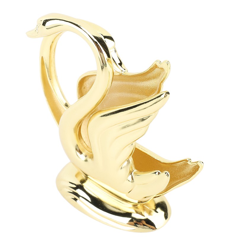 Gold Napkin Holder Elegant Modern Tissue Dispenser Stand Zinc Alloy