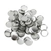 100 Sets Blank Button Badge Parts Set Round Shape Rust
