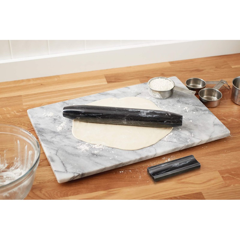 Fox Run 48759 Black Marble French Rolling Pin, 2 x