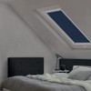 Eurohome 100% Blackout Skylight Roller Blind, No Drilling, Sun Protection,