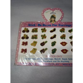 Expressions By Harry Ash 1991 HARRY ASH EXPRESSIONS STICK-ON DECOS FOR EARINGS ETC NEW SEALED