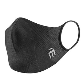 MICO P4PMASK Colour Black, Lightweight Reusable Sports Mask, Ergonomic Men and Women Mask, Seamless, Washable, Quick-Drying Mask, Sports Training Mask, Size S