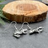 Bear Charm Earrings, Tibetan Silver 3D Charms on Nickel Free
