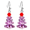 Christmas Earrings for Women Holiday Earrings Crystal Cristmas Tree Earrings