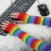 sourcing map Women's Arm Warmers Winter Knitted Cold Elbow Long