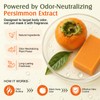 2PCS Persimmon Soap for Odour Body, Deep Cleansing & Moisturising